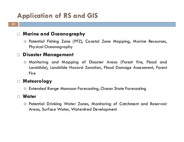 Geographic Information Systems in Oceanography and Fisheries